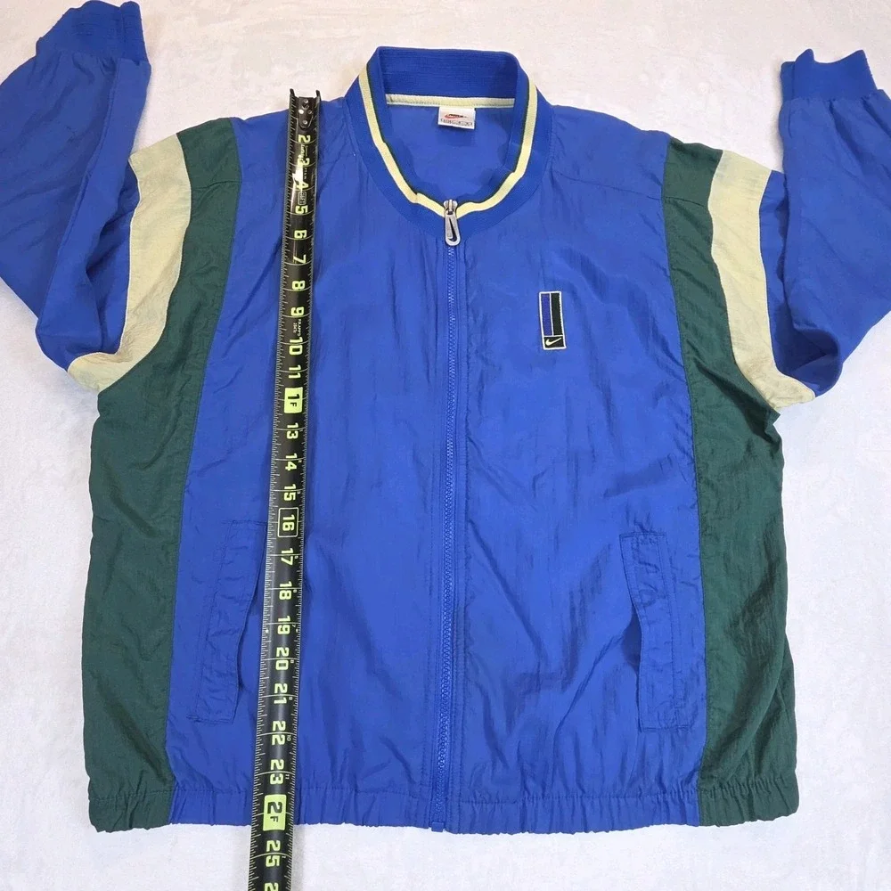 Vintage Nike Windbreaker ColorBlock Zip Long Sleeve Malaysia Blue Size‎ Large 14